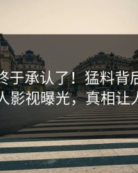 神秘人终于承认了！猛料背后的故事在人人影视曝光，真相让人瞠目