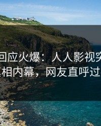 神秘人回应火爆：人人影视突然爆出真相内幕，网友直呼过瘾